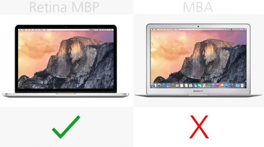 新款Macbook Pro和Macbook Air参数对比
