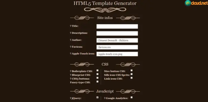 推荐WEB开发者最佳HTML5和CSS3代码生成器_html5教程技巧