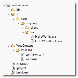 在Tomcat上部署JAX-WS Web服务