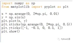 Python利用matplotlib.pyplot绘图时如何设置坐标轴刻度