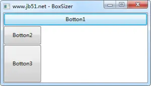 Python wxPython库Core组件BoxSizer用法示例