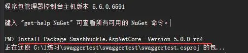 .net core swagger安装