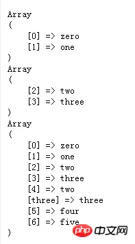 php数组简单求交集与差集以及并集功能的实现示例
